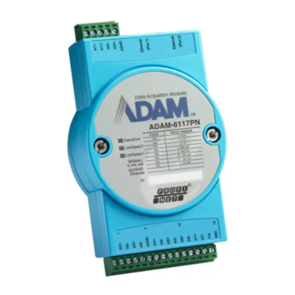 Advantech ADAM-6117PN-AE Μονάδα PROFINET 8 απομονωμένων αναλογικών εισόδων PROFINET