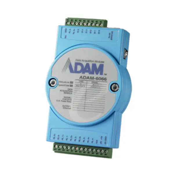 Advantech ADAM-6066-D Μονάδα Modbus TCP ψηφιακής εισόδου 6-ch και ρελέ ισχύος 6-ch