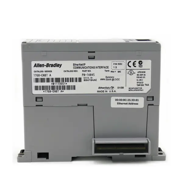 Allen Bradley Compact PLC AB 1768 Compactlogix L4X Μονάδα Ethernet/ip 1768-ENBT Βιομηχανικός αυτοματισμός