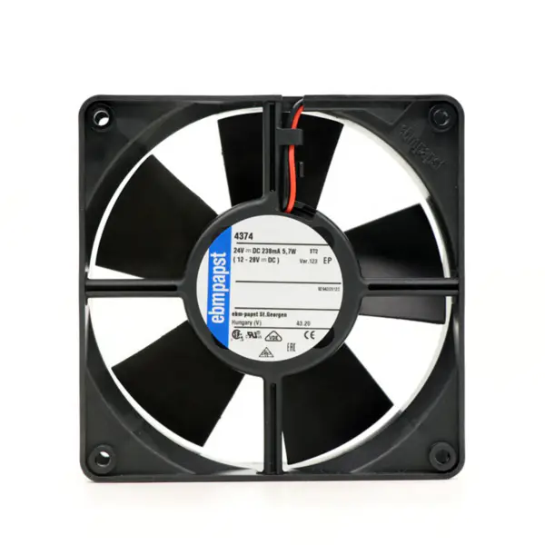 Γνήσιος νέος ανεμιστήρας ψύξης Ebmpapst MULTIFAN 24VDC 12CM 4374-123 105.9CFM 3000RPM Αξονικός ανεμιστήρας ψύξης
