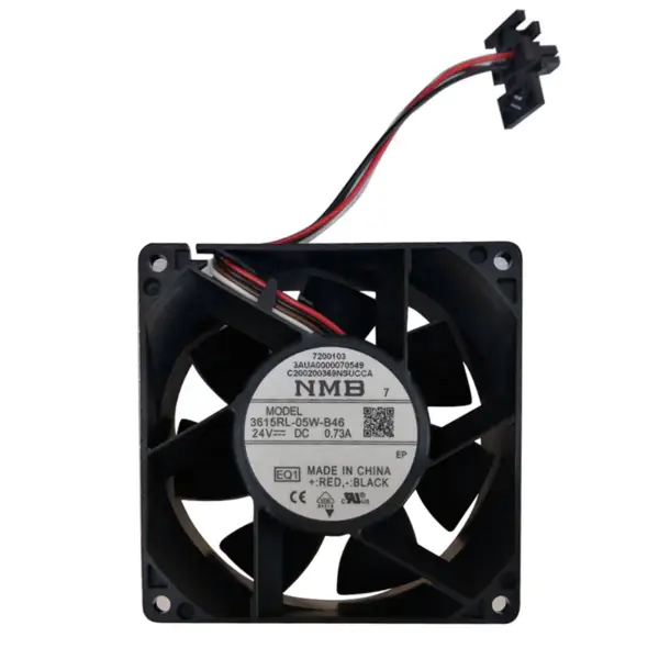 3AUA0000123670 NMB 3615RL-05W-B46 24VDC 0.73A ACS880 Ανεμιστήρας ψύξης μετατροπέα με αυθεντικό βύσμα