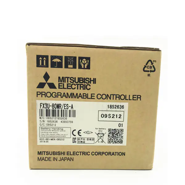 FX 3U 80M FX3U-80MR/ES-A Mitsubishi FX3U 80MR Κύριες μονάδες PLC με 80 I/O