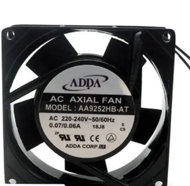 ADDA AA9252HB-AT AC 220 / 240v 0.07 / 0.06A 80 * 80 * 38mm Axial Flow Fan