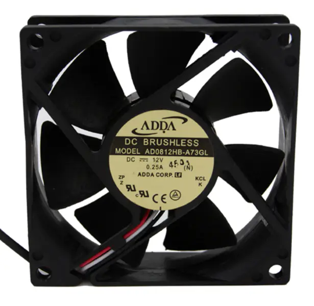 Ανεμιστήρας ψύξης αξονικής ροής AD0812HB-A73GL DC 12V 80 * 80 * 25MM 0.25A