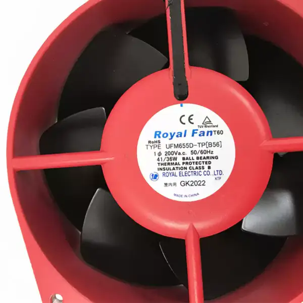 ROYAL TYPE UFM655D-TP[B56] 200V 41/36W 0.33/0.27A 2800RPM 312/360m3/h 2 καλώδια Ανεμιστήρας ψύξης