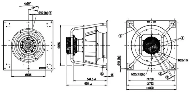 Ανεμιστήρας Ebmpapst K3G560-PC04-01