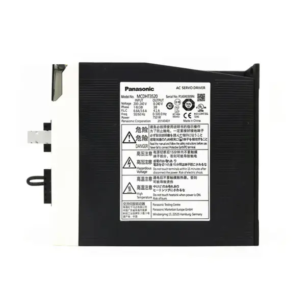 750W Panasonic A5 σειρά AC Servo Drive MINAS A5 MCDHT3520