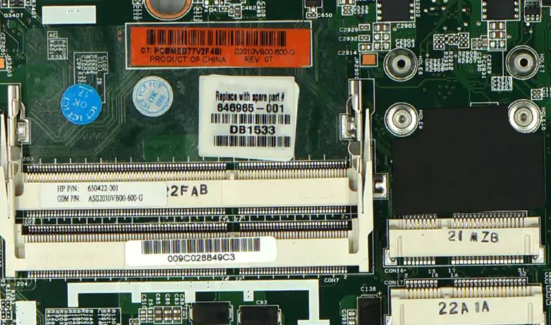 Μητρική πλακέτα HP 646965-001 8560P 6560B QM67