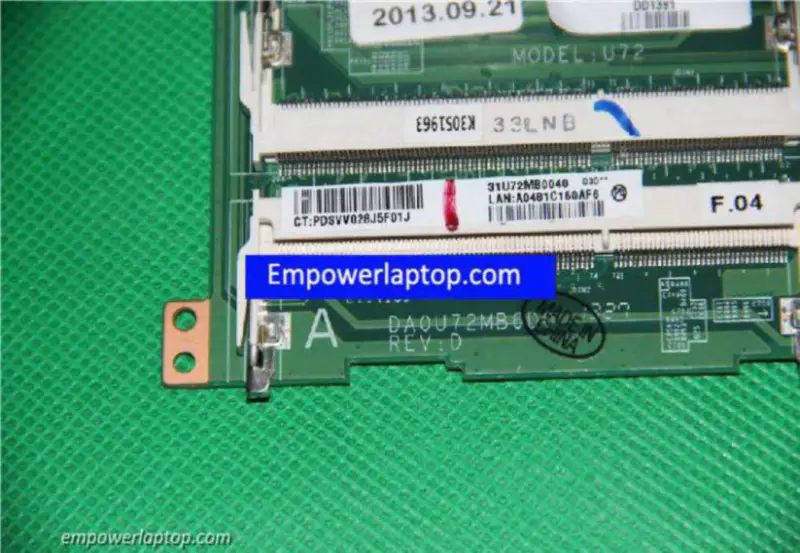 Μητρική πλακέτα HP 727202-501 DA0U72MB6D0 A8-5545M