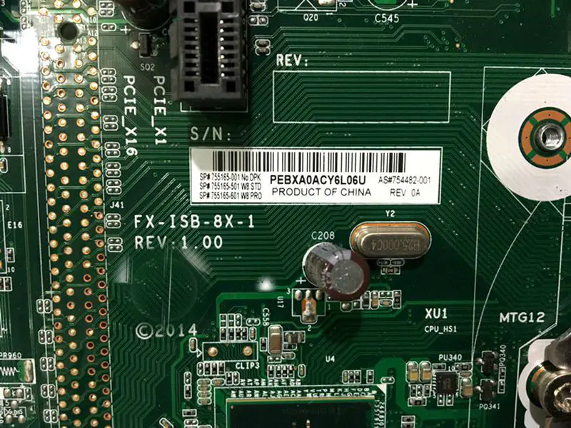 Μητρική πλακέτα HP ProDesk 280 G1 754482-001 FX-ISB-8X-1 755165-001 755165-501 755165-601