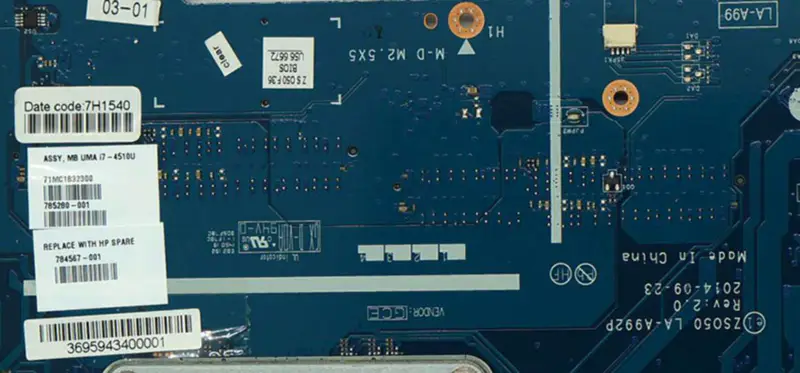 Μητρική πλακέτα φορητού υπολογιστή HP 15-R 784567-001 784567-501 784567-601 LA-A992P I7-4510U