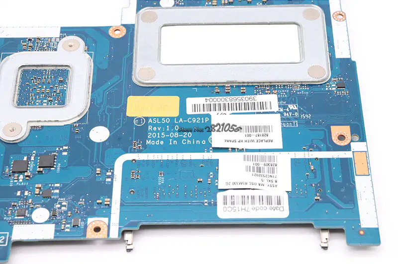 Μητρική πλακέτα HP 15-AC 828187-601 828187-001 828187-501 ASL50 LA-C921P με I5-6200U