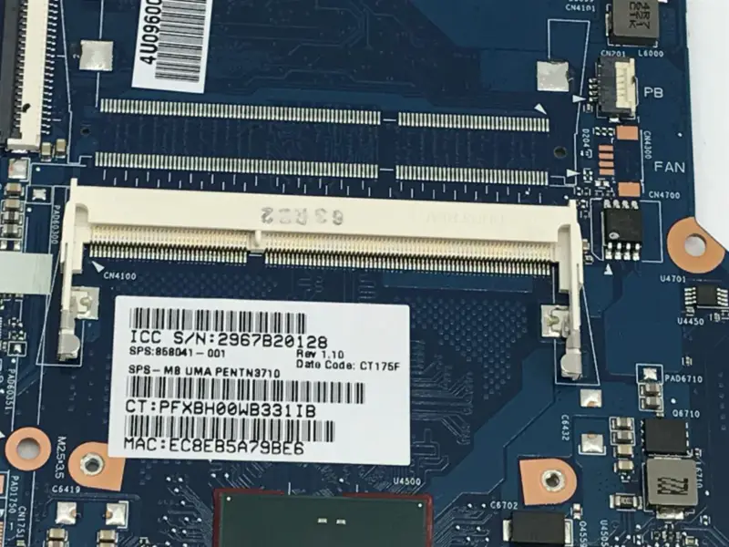 Μητρική πλακέτα HP 14-AM 14-AR 14-AQ 858041-601 858041-001 858041-501 6050A2823301
