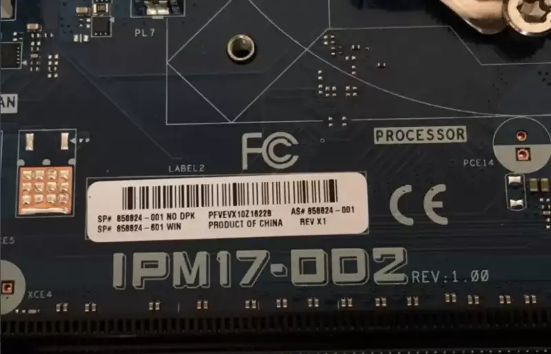 Μητρική πλακέτα HP ENVY 870 580 IPM17-DD2 858824-001 858824-501 858824-601