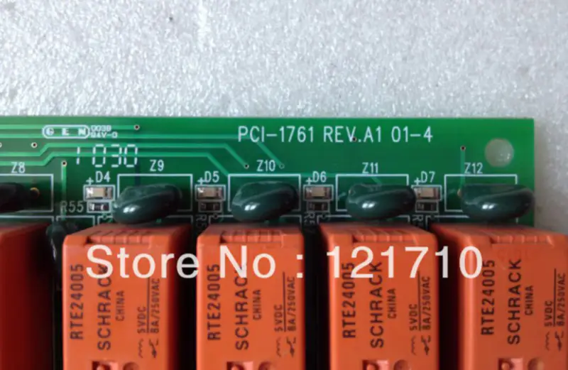 Advantech PCI-1761 REV.A1 01-4 Πλακέτα DAQ 8-καναλικού ενεργοποιητή ρελέ και 8-καναλικής απομονωμένης ψηφιακής εισόδου βιομηχανική μητρική πλακέτα