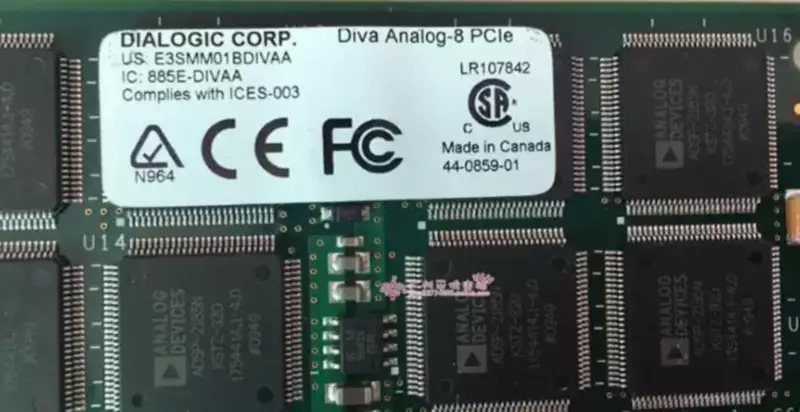 Κάρτα φωνής Dialogic Corp 885E-DIVAA Diva Analog-8 PCIE βιομηχανική μητρική πλακέτα