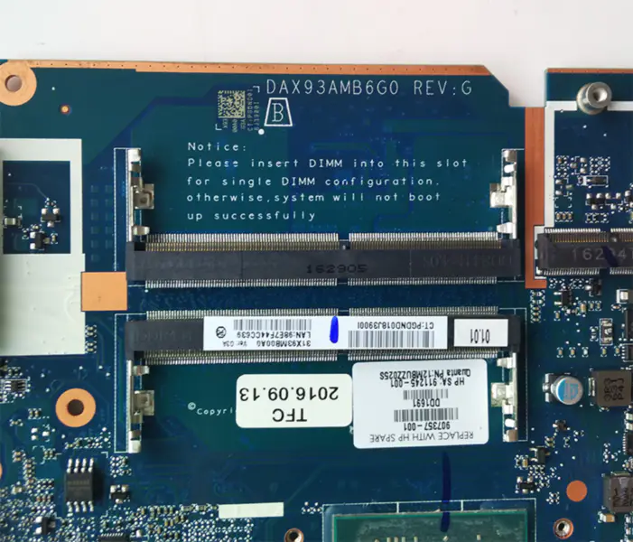 Μητρική πλακέτα HP 455 G4 907357-001 907357-501 907357-601 DAX93AMB6G0