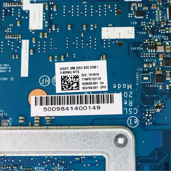 Μητρική πλακέτα φορητού υπολογιστή HP 250 G6 15-BS 924755-001 924755-501 924755-601 CSL50/CSL52 LA-E791P με SR2UW i3-6006u DDR4