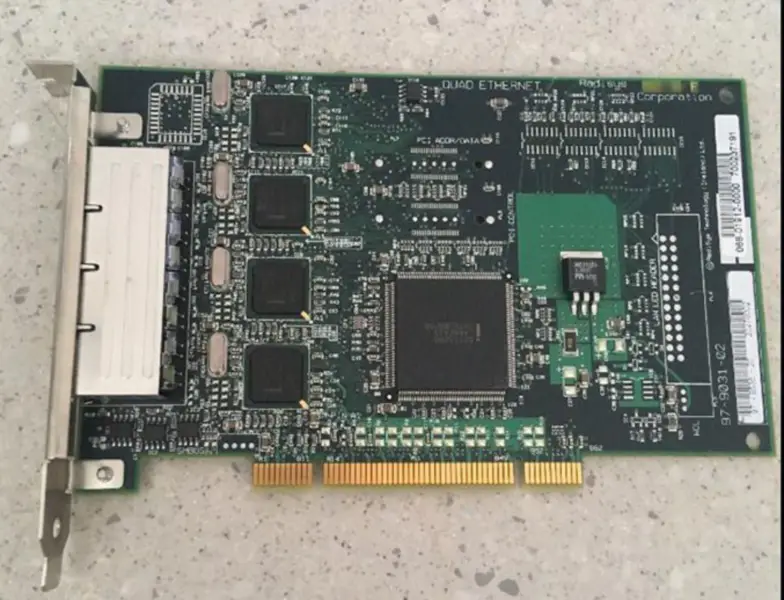 Radisys 97-9031-02 Προσαρμογέας δικτύου διακομιστή Ethernet PCI τεσσάρων θυρών