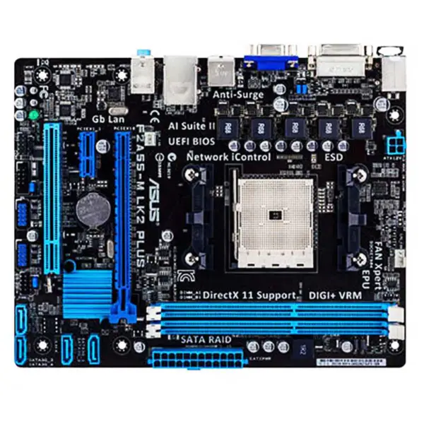 Μητρική πλακέτα A55 για τη μητρική πλακέτα Asus F2a55-m Lk Plus Fm2 τετραπλού πυρήνα