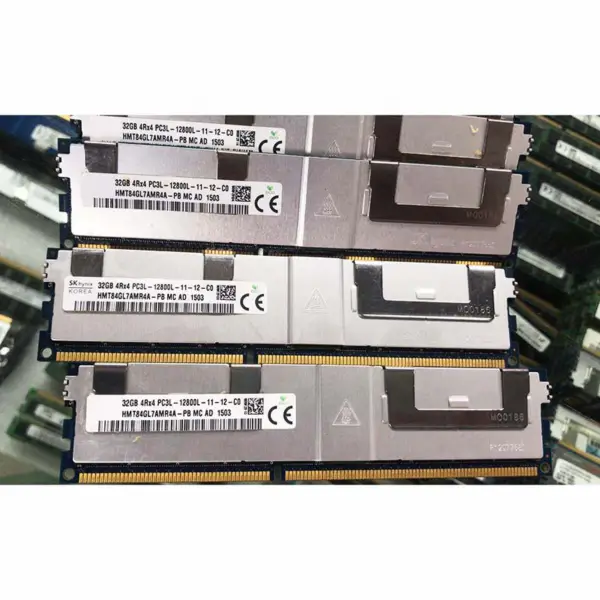 2pcs Hmt84gl7amr4a-pb Ram για μνήμη διακομιστή Sk Hynix 32gb Ddr3l 1600mhz 4rx4 Pc3l-12800l Server Memory