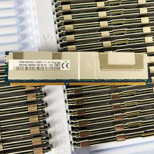 2pcs Hmt84gl7amr4a-pb Ram για μνήμη διακομιστή Sk Hynix 32gb Ddr3l 1600mhz 4rx4 Pc3l-12800l Server Memory