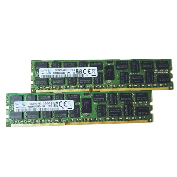 2pcs M393b2g70db0-cma Ram για τη μνήμη διακομιστή Samsung 16gb Ddr3 1866mhz Reg 2rx4 Pc3-14900r Server Memory