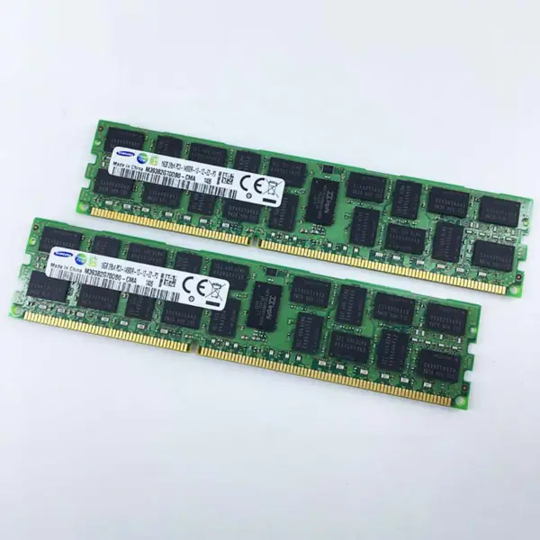 2pcs M393b2g70db0-cma Ram για τη μνήμη διακομιστή Samsung 16gb Ddr3 1866mhz Reg 2rx4 Pc3-14900r Server Memory