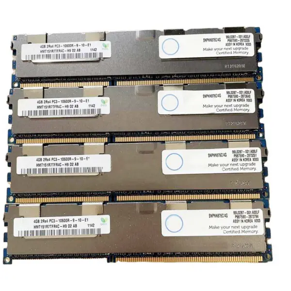 2pcs Hmt151r7tfr4c-h9 Ram για τη μνήμη Sk Hynix 4gb Ddr3 1333mhz 2rx4 Pc3-10600r