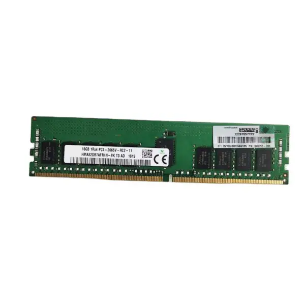 815098-b21 840757-091 850880-001 Μνήμη μνήμης διακομιστή 16gb Ddr4 2666 1rx4 Pc4-2666v