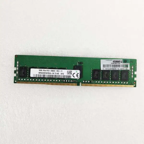 815098-b21 840757-091 850880-001 Μνήμη μνήμης διακομιστή 16gb Ddr4 2666 1rx4 Pc4-2666v