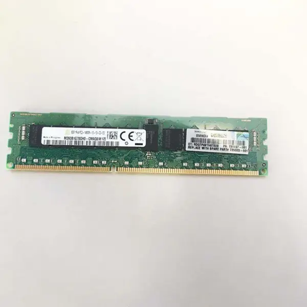 731761-b21 731657-081 735303-001 Μνήμη 8gb Ddr3 1866 1rx4 Pc3-14900r Server μνήμης