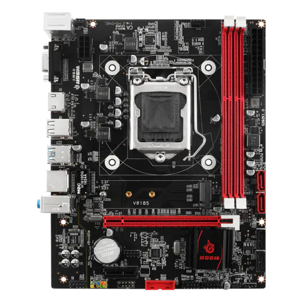 Μητρική πλακέτα υπολογιστή Hsgm Desktop H81-v8185 Lga 1150 Cpu Socket Computer Motherboard