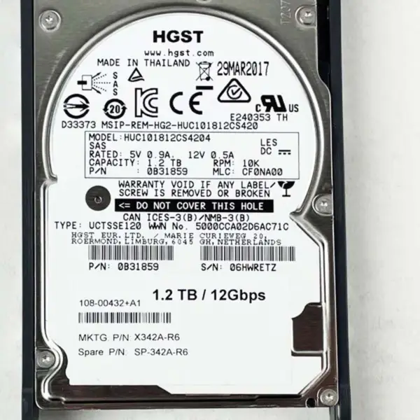 Σκληρός δίσκος Netapp X342a-r6