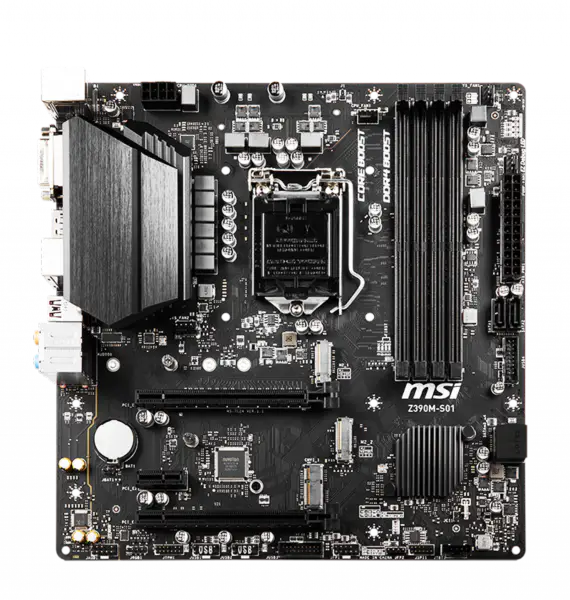 Msi Μητρική κάρτα Z390m υποστηρίζει 8700 επεξεργαστή Win7 Σύστημα Desktop Motherboard 8th 9th Gen Cpu Z390m S01 Z390