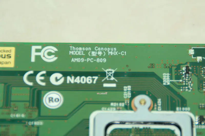 Canopus FIRECODER Blu-ray MHX-C1 PCI X1 Κάρτα υλικού υψηλής ταχύτητας AM09-PC-809