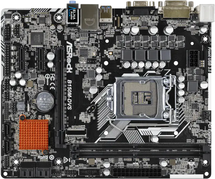 Asrock B150M-DVS Μητρική πλακέτα επιτραπέζιων υπολογιστών B150 Socket LGA 1151 i3 i5 i7 DDR4 32G SATA3 USB3.0 VGA DVI Micro-ATX