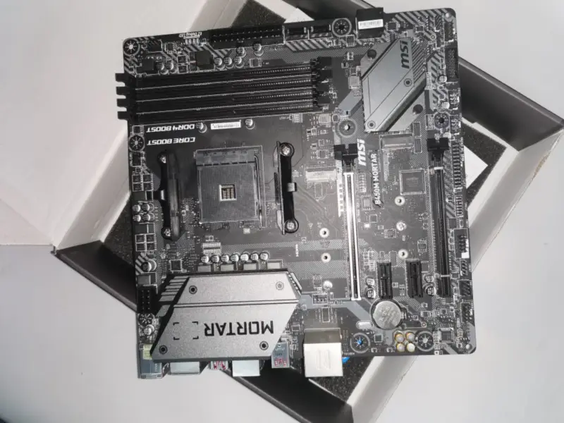 MSI B450M MORTAR Επιτραπέζια μητρική πλακέτα Socket AM4 DDR4 για AMD B450 B450M 64GB M.2 PCI-E 3.0