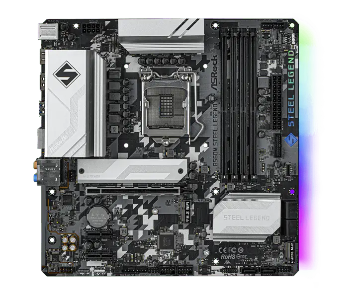 ASROCK B560M STEEL LEGEND Μητρική πλακέτα M-ATX Intel B560 128G LGA 1200