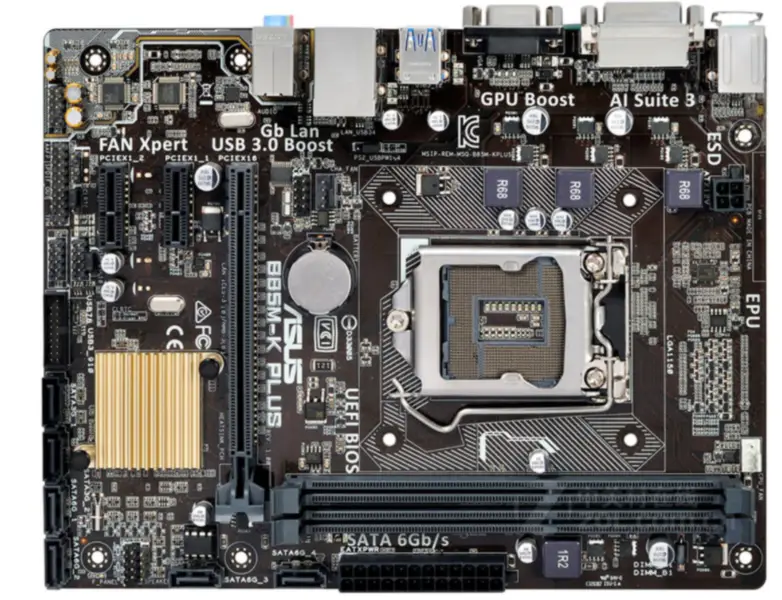 Μητρική πλακέτα ASUS B85M-K PLUS intel B85 Socket LGA 1150 i7 i5 i3 DDR3 6GB PCI-E 3.0 SATA III