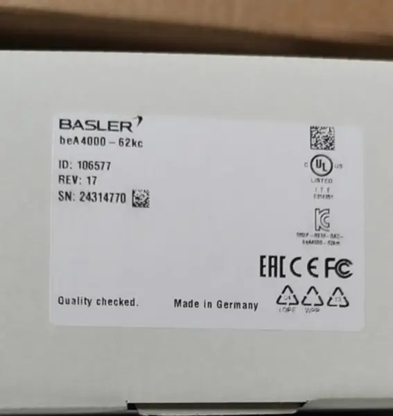 Βιομηχανική κάμερα Basler BEA4000-62KC