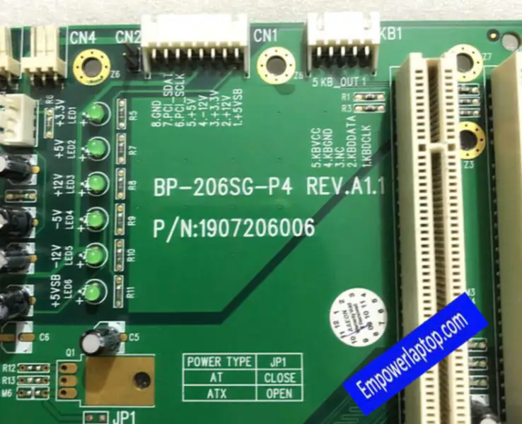 Βιομηχανική μητρική πλακέτα Aaeon BP-206SG-P4 REV.A1.1