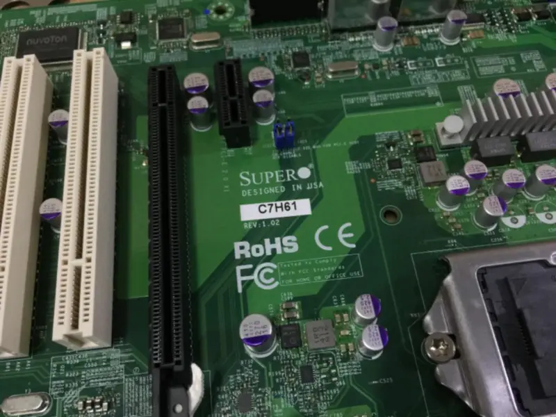 Βιομηχανική μητρική πλακέτα Supermicro C7H61 REV:1.02