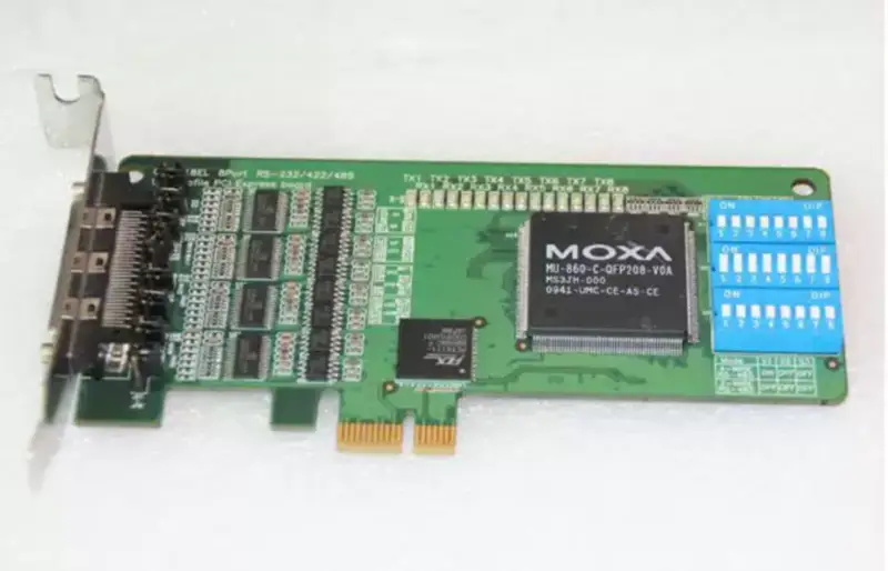 MOXA CP-118EL Βιομηχανική μητρική κάρτα 8 ΘΥΡΩΝ RS-232/422/485 PCIe SERIAL CARD