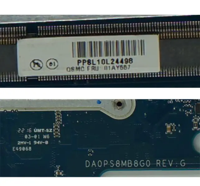 DA0PS8MB8G0 για Lenovo Thinkpad 13 Laptop Μητρική πλακέτα FRU 01AY547 01AY557 01AV598 SR2EY I5-6200U DDR3L