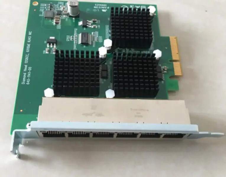 Diamond Head 12G6CC Κάρτα δικτύου Gigabit Ethernet 6 θυρών PCI-E X4