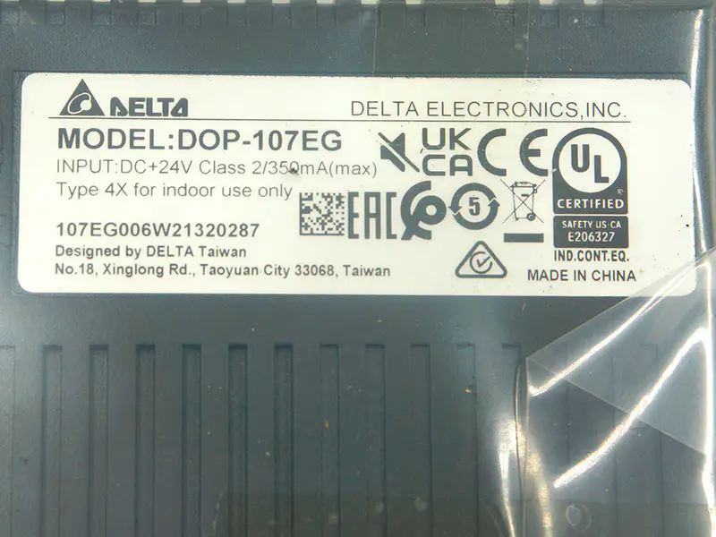 Οθόνη αφής Delta DOP-107EG