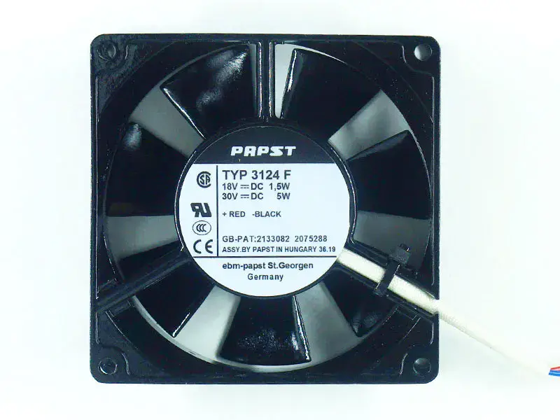 Ανεμιστήρας PAPST TYP3124F DC 18V 5w 30V