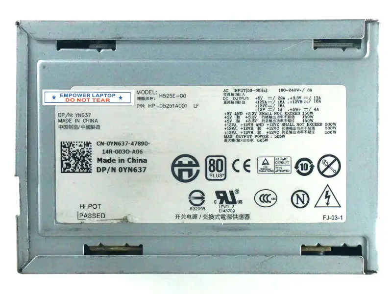 DeLL N525E-00 YY922 Τροφοδοτικό ρεύματος