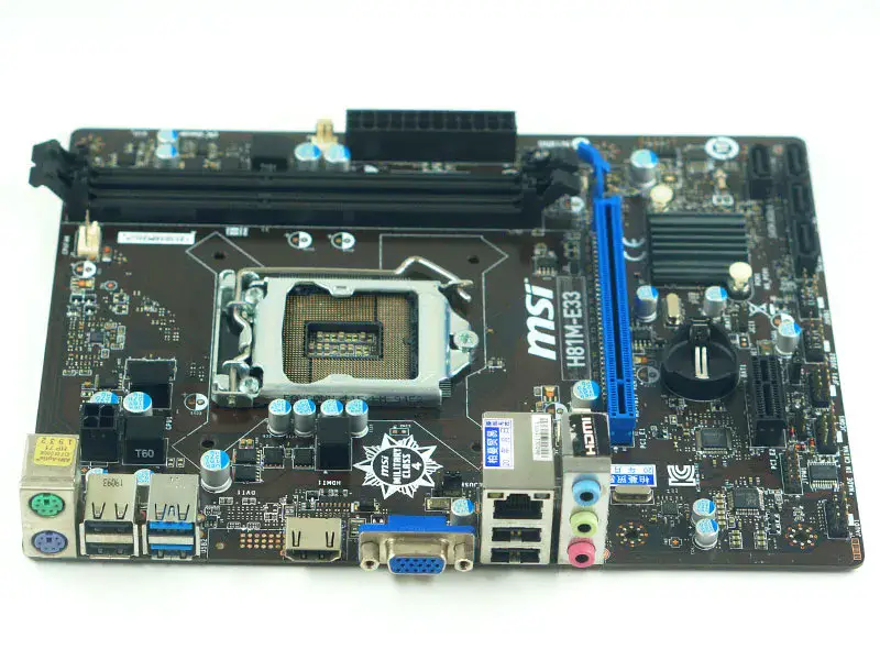 MSI H81M-E33 Μητρική κάρτα LGA 1150 Intel H81 DDR3 Micro ATX